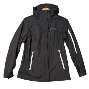 Columbia Interchange 3in1 Jacket Womens S Black Omni Tech Waterproof Hiking
